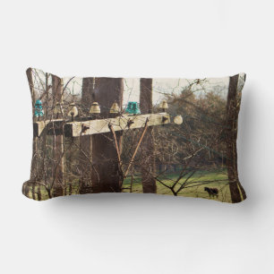 Spoorlijn Norfolk en Westerne spoorweg op loods Kussen