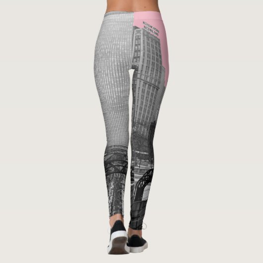 Spoorlijn van Chicago Leggings (Achterkant)