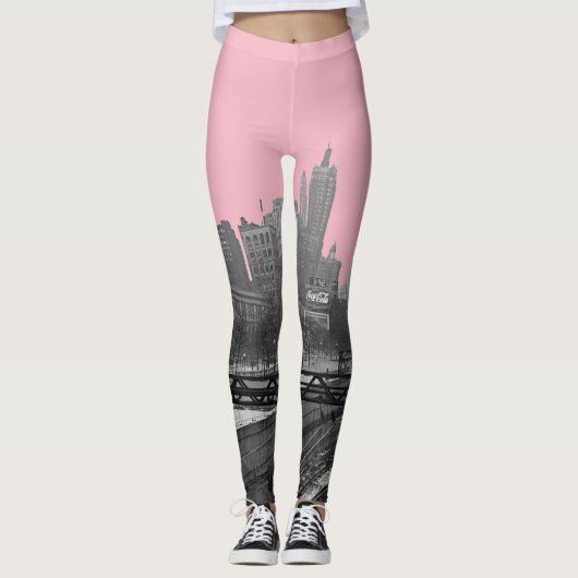 Spoorlijn van Chicago Leggings (Voorkant)
