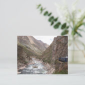 Spoorlijn van Inca naar het briefkaart Machu Picch (Staand voorkant)