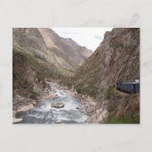 Spoorlijn van Inca naar het briefkaart Machu Picch (Voorkant)