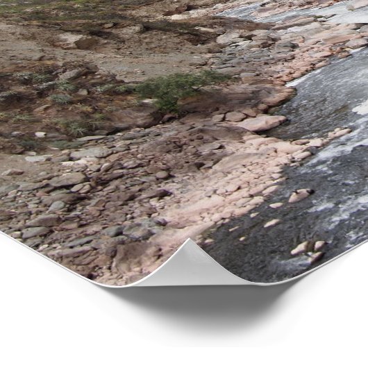 Spoorlijn van Inca naar het poster Machu Picchu (Hoek)