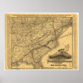 Spoorlijn zeescheepvaart poster (Voorkant)