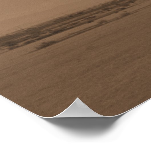 spoorloze locomotief poster (Hoek)