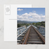 Spoorsporen boven de Eiffelbrug Briefkaart (Voorkant / Achterkant)