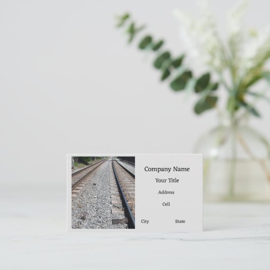 spoorstaaf visitekaartje (Staand voorkant)