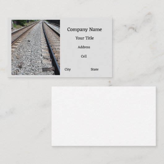 spoorstaaf visitekaartje (Voorkant / Achterkant)