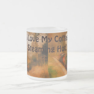 Spoorstaaftrein voor treinreizigers Art III Matglas Koffiemok