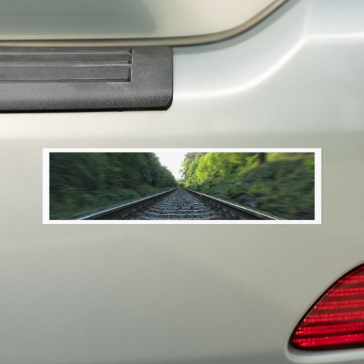 Spoortracés Bumpersticker (Op auto)