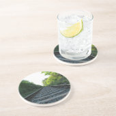 Spoortracés Zandsteen Onderzetter (Zijkant)