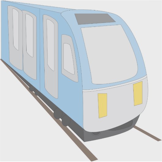 spoortrein sticker (Voorkant)