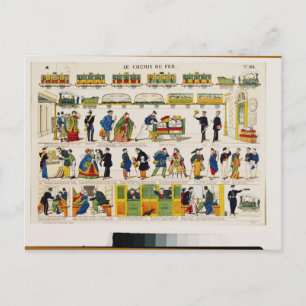Spoorvervoer, c.1850 briefkaart