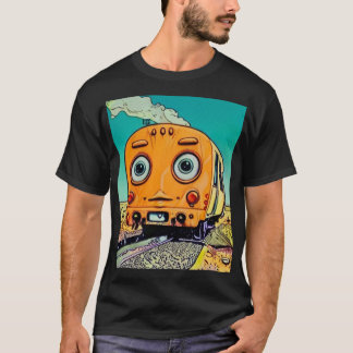 spoorvibes: locomotief illustratie t-shirt