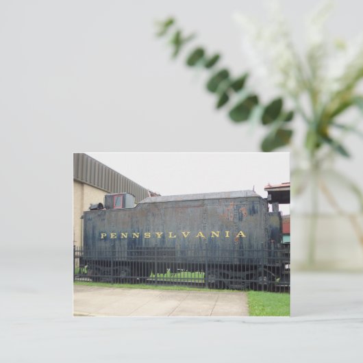 Spoorwagon.  Strasburg Railroad Briefkaart (Staand voorkant)