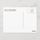 Spoorwagon.  Strasburg Railroad Briefkaart (Achterkant)