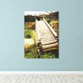  spoorwandkunst canvas afdruk (Insitu (Houten vloer))