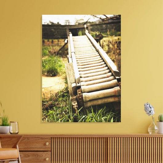  spoorwandkunst canvas afdruk (Insitu (Woonkamer))