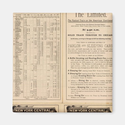 Spoorweg 2 van New York Central en Hudson Magneet (Voorkant)