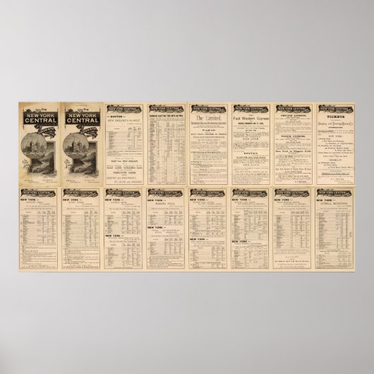 Spoorweg 2 van New York Central en Hudson Poster (Voorkant)