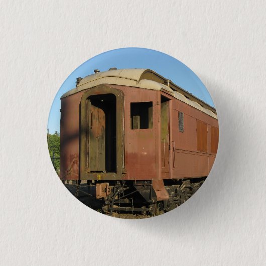 "Spoorweg auto! " Ronde Button 3,2 Cm (Voorkant)