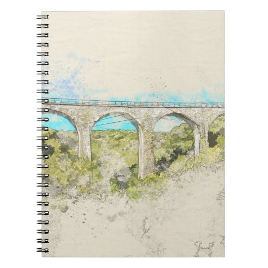  spoorweg boogbrug schets Notitieboek (Voorkant)