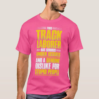 Spoorweg Bouw van tracé-tracé Layer Railroad 4 T-shirt