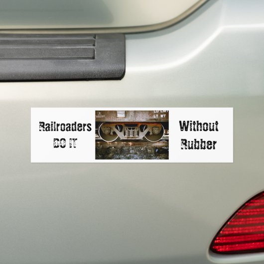 Spoorweg Bumpersticker (Op auto)