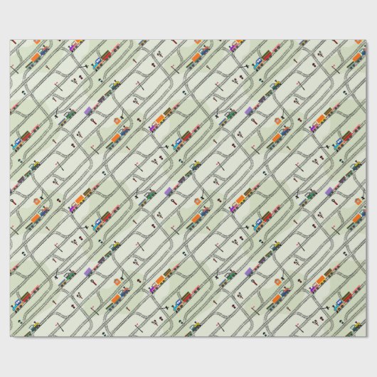 Spoorweg Cadeaupapier (Vlak)