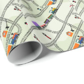 Spoorweg Cadeaupapier (Rol Hoek)