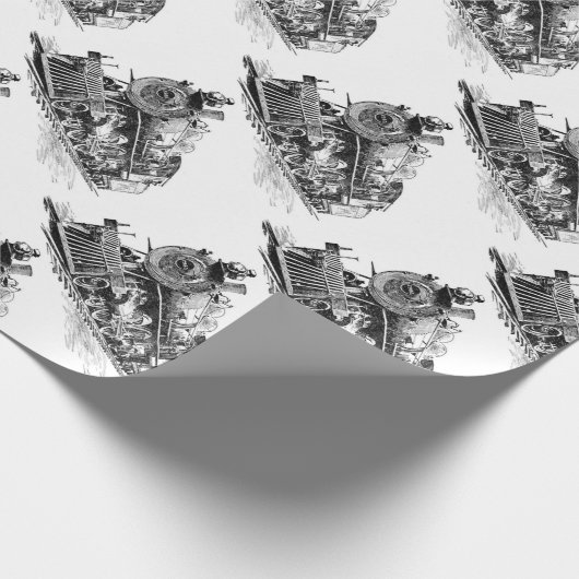 Spoorweg Cadeaupapier (Hoek)