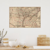 Spoorweg Chesapeake en Ohio Poster (Keuken)