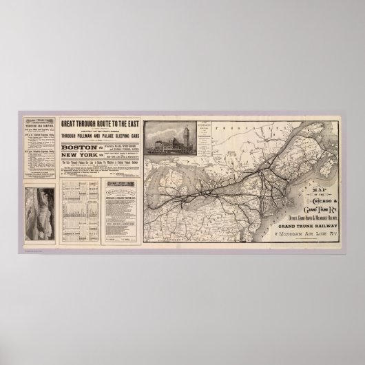 Spoorweg Chicago en Grand Trunk Poster (Voorkant)