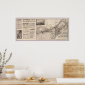 Spoorweg Chicago en Grand Trunk Poster (Keuken)