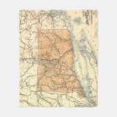  spoorweg Connecticut (1893) Fleece Deken (Voorkant)