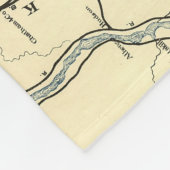  spoorweg Connecticut (1893) Fleece Deken (Hoek)