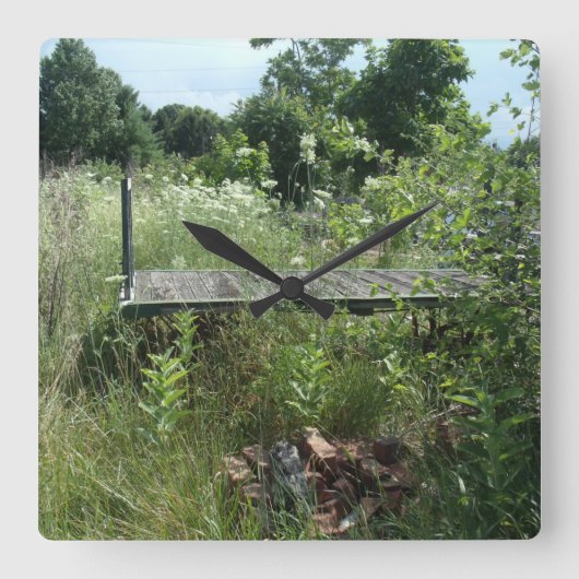 Spoorweg-depotwagen Vierkante Klok (Voorkant)