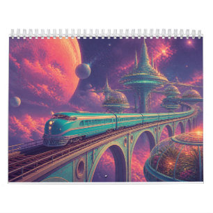 Spoorweg door de Sterren: Een Kosmische Reis Kalender