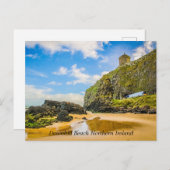 Spoorweg door het zand van Downhill Beach Feestdagenkaart (Voorkant / Achterkant)