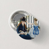 Spoorweg Edouard Manet Ronde Button 3,2 Cm (Voorkant /achterkant)