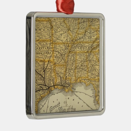 Spoorweg- en scheepvaartlijnen Southern Pacific Co Metalen Ornament (Rechts)