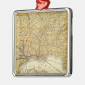 Spoorweg- en scheepvaartlijnen Southern Pacific Co Metalen Ornament (Links)