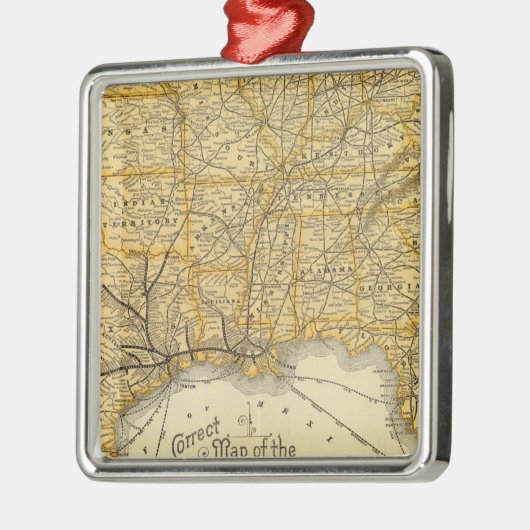 Spoorweg- en scheepvaartlijnen Southern Pacific Co Metalen Ornament (Links)