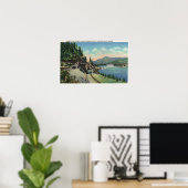 Spoorweg- en spoorwegtunnels bij Bonneville Poster (Thuiskantoor)