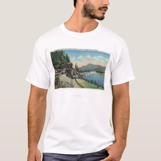 Spoorweg- en spoorwegtunnels bij Bonneville T-shirt (Voorkant)