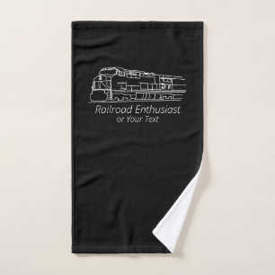 Spoorweg Enthusiast Diesel Train Locomotive Fan Handdoek