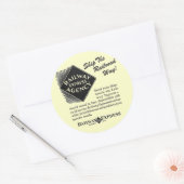 Spoorweg Express - Schip de spoorweg Ronde Sticker (Envelop)