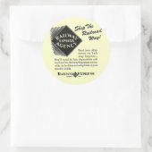 Spoorweg Express - Schip de spoorweg Ronde Sticker (Tas)