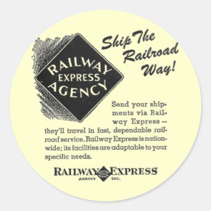 Spoorweg Express - Schip de spoorweg Ronde Sticker