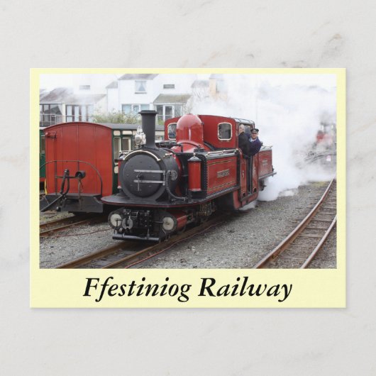 Spoorweg Festiniog Briefkaart (Voorkant)