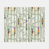 Spoorweg Fleece Deken (Voorkant (Horizontaal))